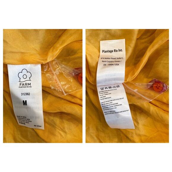 Farm Rio Fruit Dream Long-Sleeve Mini Dress Size Medium - Picture 15 of 16